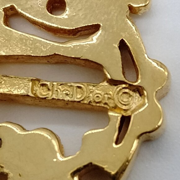 Christian Dior Pierced Earring Gold 200-073125 - Picture 7 of 9